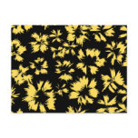 Black and Yellow Flowers. Post Cards