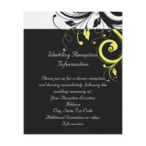 Black and Yellow Reverse Swirl Full Color Flyer