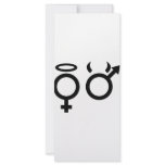 black angel and devil icon rack cards