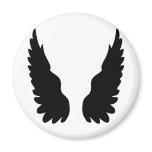 black angel wings magnets