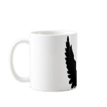 black angel wings coffee mug