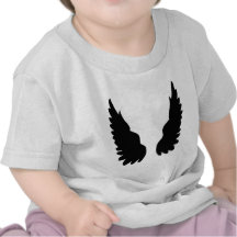 black angel wings tshirt