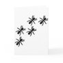 black ant trail greeting card