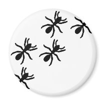 black ant trail fridge magnet