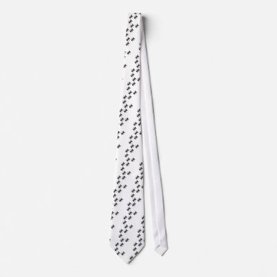 black ant trail neck tie by Tomaniac