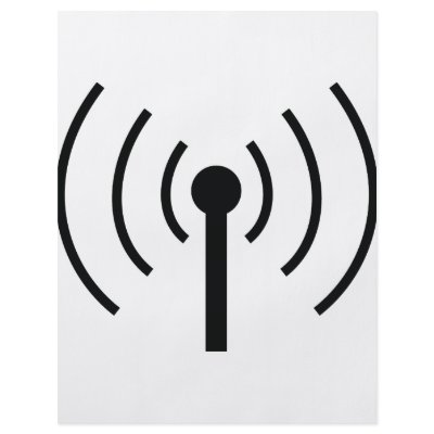 black antenna icon flyer by TomaniacLines