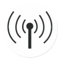 black antenna icon stickers
