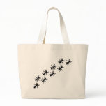 black ants trail canvas bag