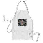 Black Around Colours Abstract Art Apron