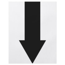 black arrow down icon flyer