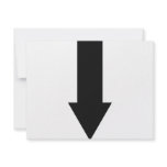 black arrow down icon invitations