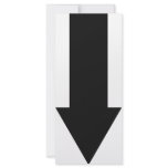 black arrow down icon rack cards