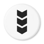 black arrow down magnet