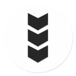 black arrow down stickers
