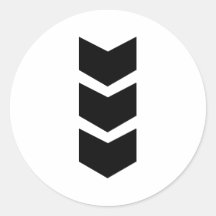 black arrow down stickers