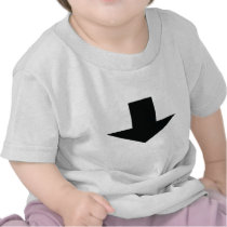 black arrow down t shirt