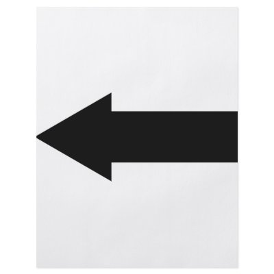 black arrow left icon flyer design by TomaniacLines