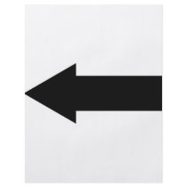 black arrow left icon flyer design