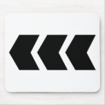 black arrow left mouse mat
