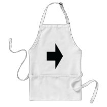 black arrow right aprons