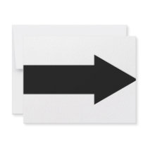 black arrow right icon personalized invitations