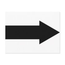black arrow right icon postcards