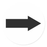 black arrow right icon stickers