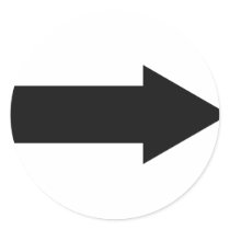 black arrow right icon round stickers