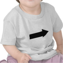 black arrow right icon tshirt