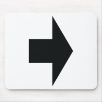 black arrow right mouse pad