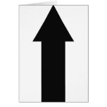 black arrow up icon greeting cards