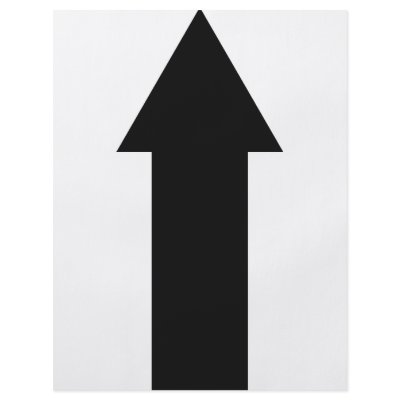 black arrow up icon personalized flyer by TomaniacLines