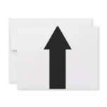 black arrow up icon announcements