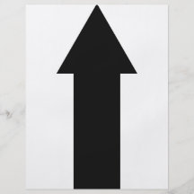 black arrow up icon personalized flyer