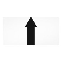 black arrow up icon photo card