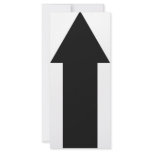 black arrow up icon rack card template