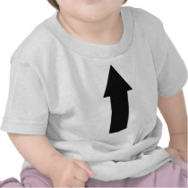 black arrow up icon tee shirts