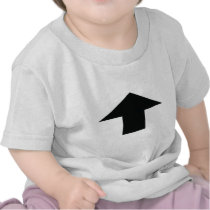 black arrow up t-shirt