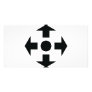 black arrows icon photo card template