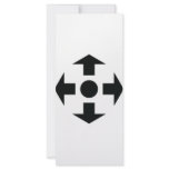 black arrows icon rack cards