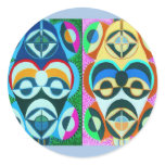 Black Art Colourful Future - Obama Factor Round stickers