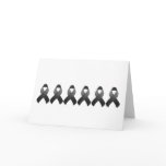 Black Awareness Ribbon Card
