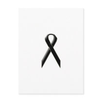 Black awareness ribbon
