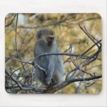 Black Baboon Mouse Pad