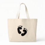 Black Baby Footprints bags