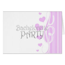 black bachelorette wedding bridal shower party fun card