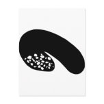 black banger sausage post card