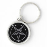 Black Baphomet Key Chain