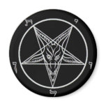 Black Baphomet Magnet