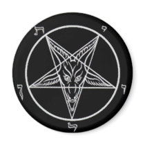 Black Baphomet Magnet